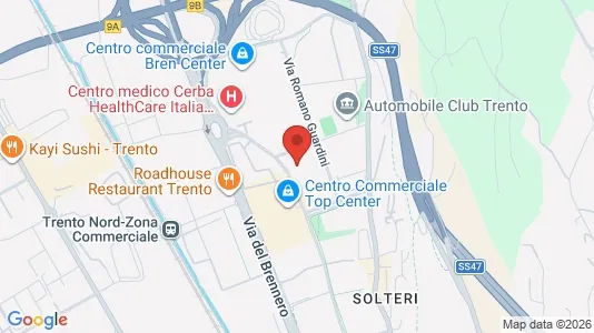 Rooms for rent i Trento - kort over placeringen