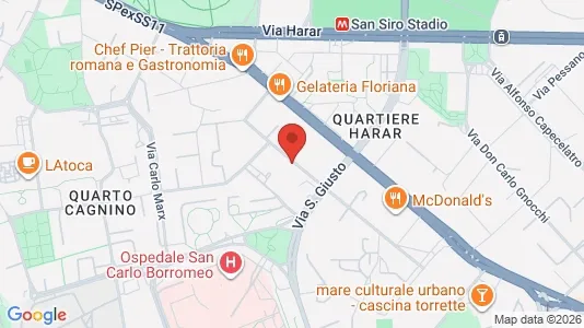Apartments for rent i Milano Zona 7 - Baggio, De Angeli, San Siro - kort over placeringen