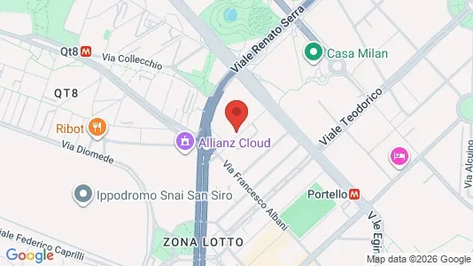 Apartments for rent i Milano Zona 7 - Baggio, De Angeli, San Siro - kort over placeringen