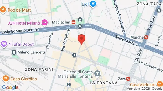 Apartments for rent i Milano Zona 9 - Porta Garibaldi, Niguarda - kort over placeringen