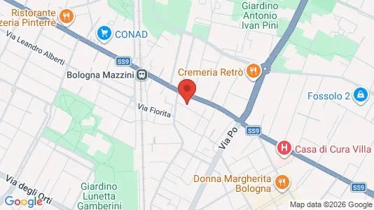 Rooms for rent i Bologna - kort over placeringen
