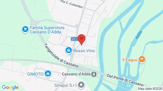 Apartments for rent i Cassano d'Adda - kort over placeringen