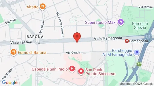 Rooms for rent i Milano Zona 5 - Vigentino, Chiaravalle, Gratosoglio - kort over placeringen
