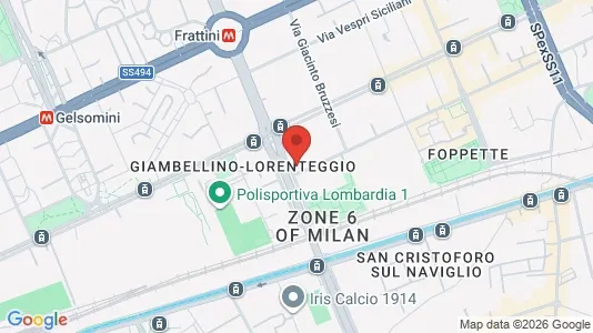 Apartments for rent i Milano Zona 6 - Barona, Lorenteggio - kort over placeringen