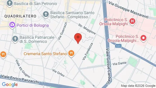 Apartments for rent i Bologna - kort over placeringen