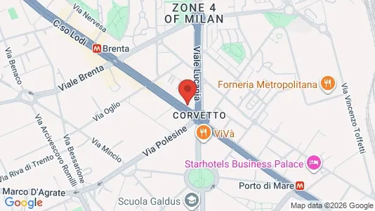 Rooms for rent i Milano Zona 5 - Vigentino, Chiaravalle, Gratosoglio - kort over placeringen