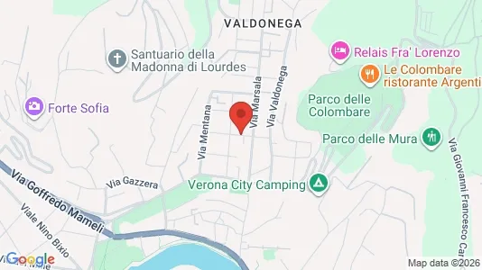 Rooms for rent i Verona - kort over placeringen