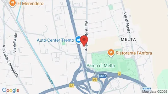 Rooms for rent i Trento - kort over placeringen