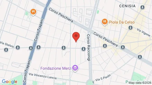 Apartments for rent i Turin - kort over placeringen