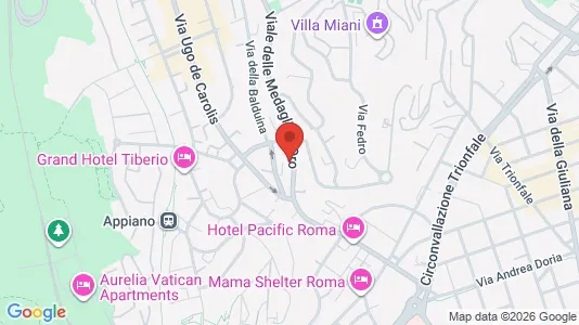 Apartments for rent i Roma Municipio XIV – Monte Mario - kort over placeringen