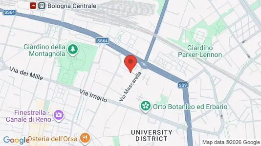 Apartments for rent i Bologna - kort over placeringen