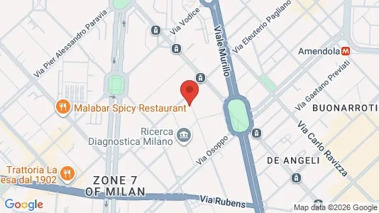 Apartments for rent i Milano Zona 7 - Baggio, De Angeli, San Siro - kort over placeringen