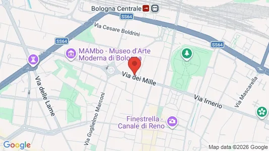 Rooms for rent i Bologna - kort over placeringen