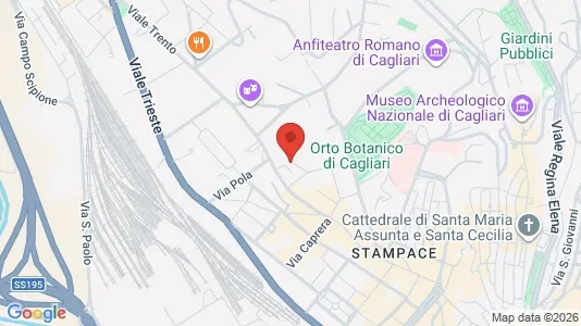 Rooms for rent i Cagliari - kort over placeringen