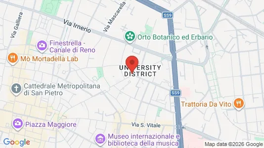 Apartments for rent i Bologna - kort over placeringen