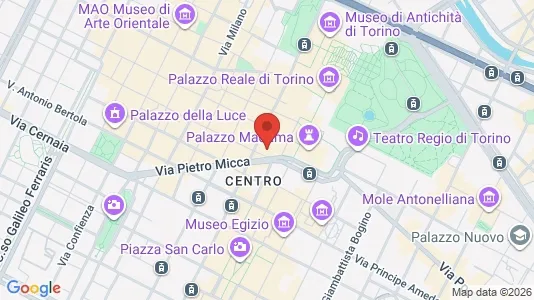 Apartments for rent i Turin - kort over placeringen