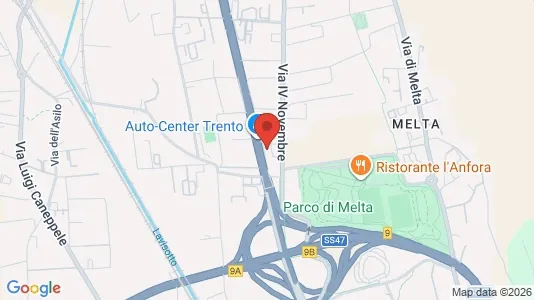 Apartments for rent i Trento - kort over placeringen