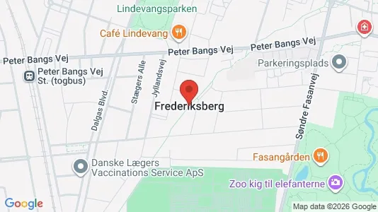 Rooms for rent i Frederiksberg - kort over placeringen