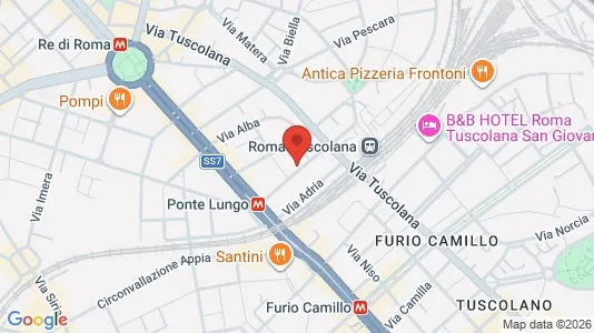 Apartments for rent i Roma Municipio VII – Appio-Latino/Tuscolano/Cinecittà - kort over placeringen