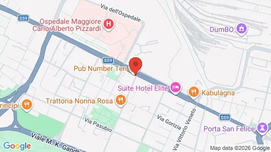 Apartments for rent i Bologna - kort over placeringen