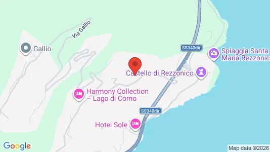 Apartments for rent i Argegno - kort over placeringen