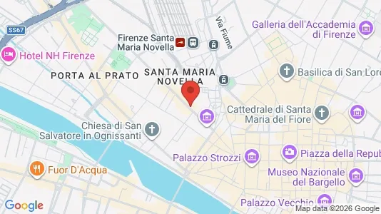 Apartments for rent i Florence - kort over placeringen