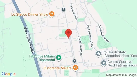 Apartments for rent i Milano Zona 5 - Vigentino, Chiaravalle, Gratosoglio - kort over placeringen