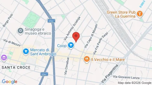 Rooms for rent i Florence - kort over placeringen