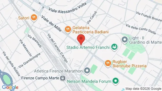Rooms for rent i Florence - kort over placeringen