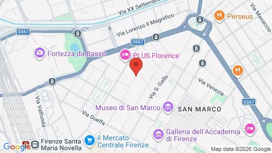 Apartments for rent i Florence - kort over placeringen