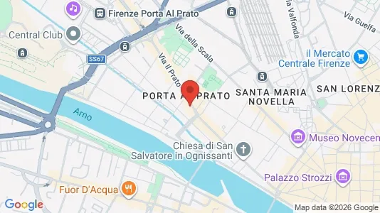 Apartments for rent i Florence - kort over placeringen