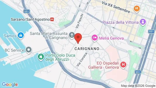 Apartments for rent i Genoa - kort over placeringen