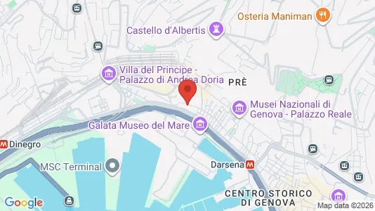 Apartments for rent i Genoa - kort over placeringen
