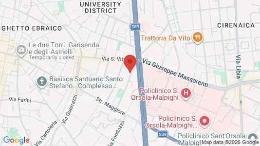 Apartments for rent i Bologna - kort over placeringen