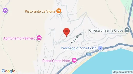 Apartments for rent i Alassio - kort over placeringen