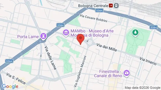 Apartments for rent i Bologna - kort over placeringen