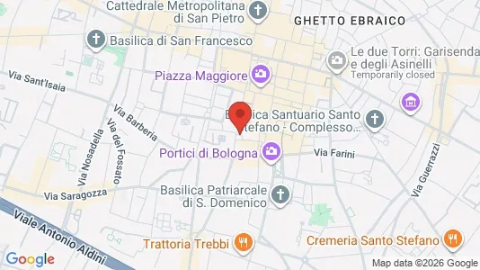 Apartments for rent i Bologna - kort over placeringen