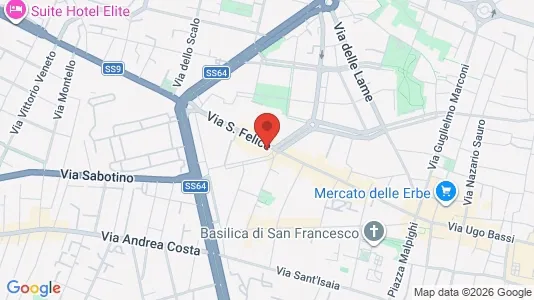 Apartments for rent i Bologna - kort over placeringen