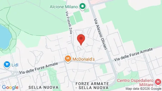 Rooms for rent i Milano Zona 7 - Baggio, De Angeli, San Siro - kort over placeringen