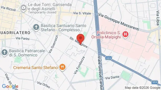 Apartments for rent i Bologna - kort over placeringen