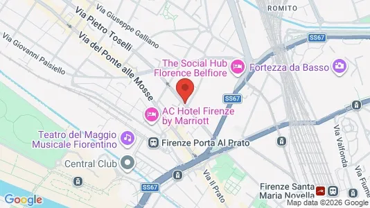 Apartments for rent i Florence - kort over placeringen
