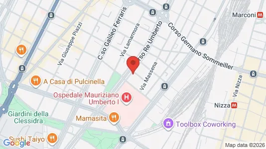Rooms for rent i Turin - kort over placeringen