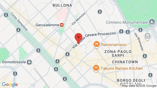 Apartments for rent i Milano Zona 1 - Centro storico - kort over placeringen