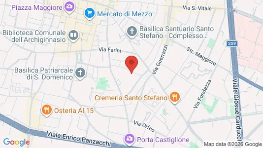 Apartments for rent i Bologna - kort over placeringen