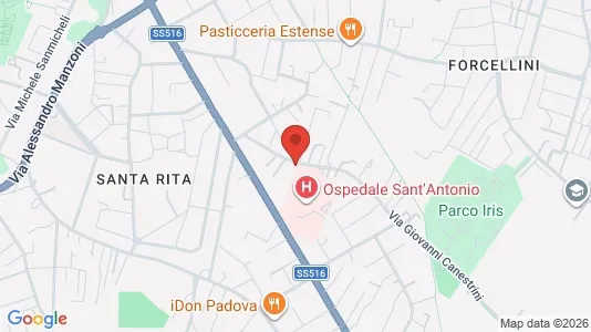Rooms for rent i Padua - kort over placeringen
