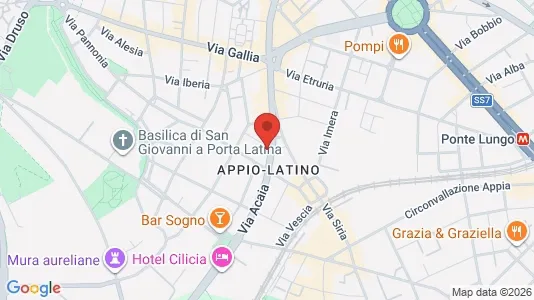Apartments for rent i Roma Municipio VII – Appio-Latino/Tuscolano/Cinecittà - kort over placeringen