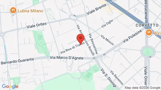 Apartments for rent i Milano Zona 5 - Vigentino, Chiaravalle, Gratosoglio - kort over placeringen