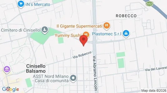 Apartments for rent i Cinisello Balsamo - kort over placeringen