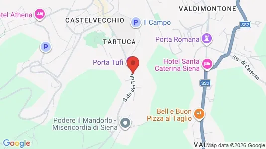 Apartments for rent i Siena - kort over placeringen