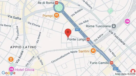 Apartments for rent i Roma Municipio VII – Appio-Latino/Tuscolano/Cinecittà - kort over placeringen